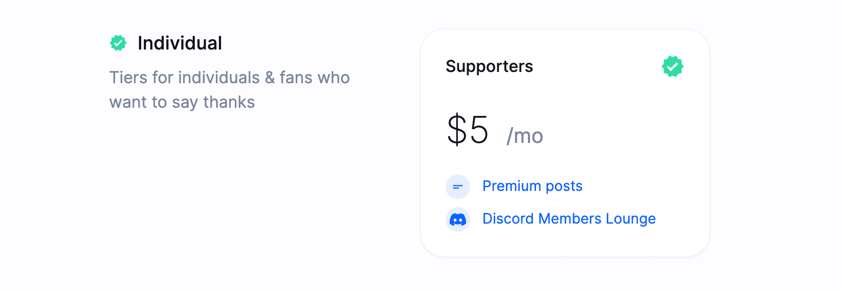 Discord membership upsell