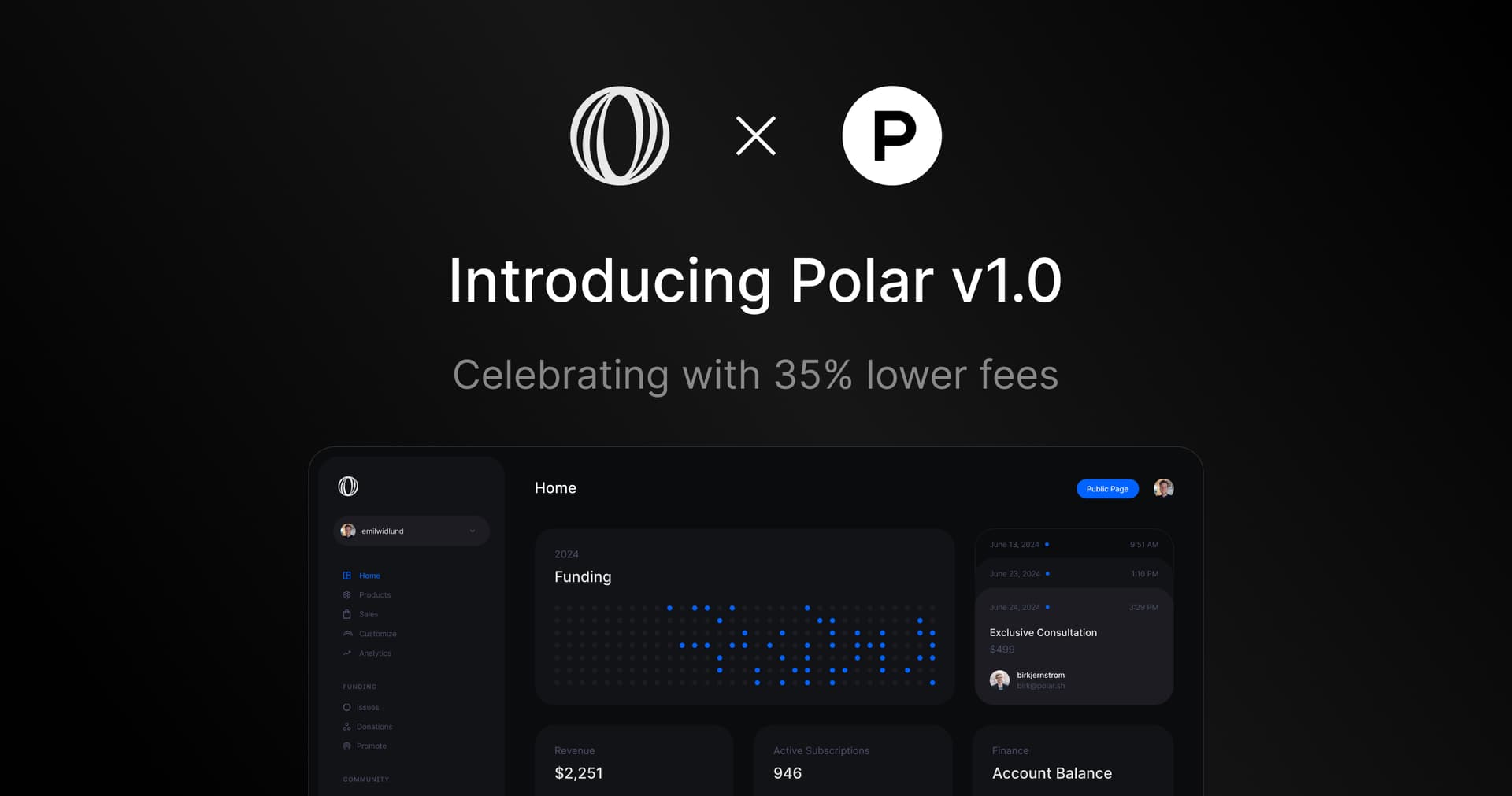 Announcing Polar v1.0 with Lower Fees