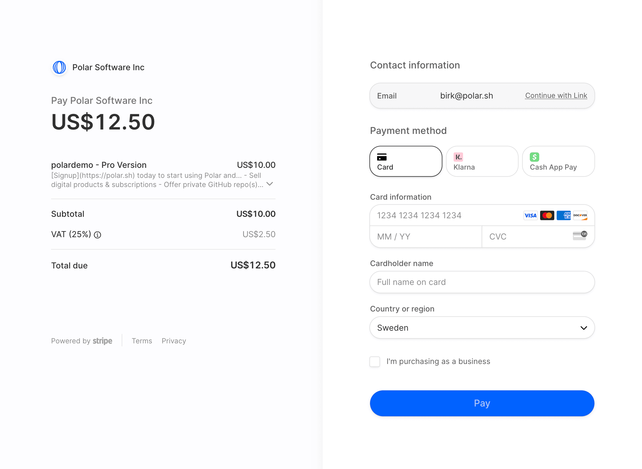 Stripe Checkout